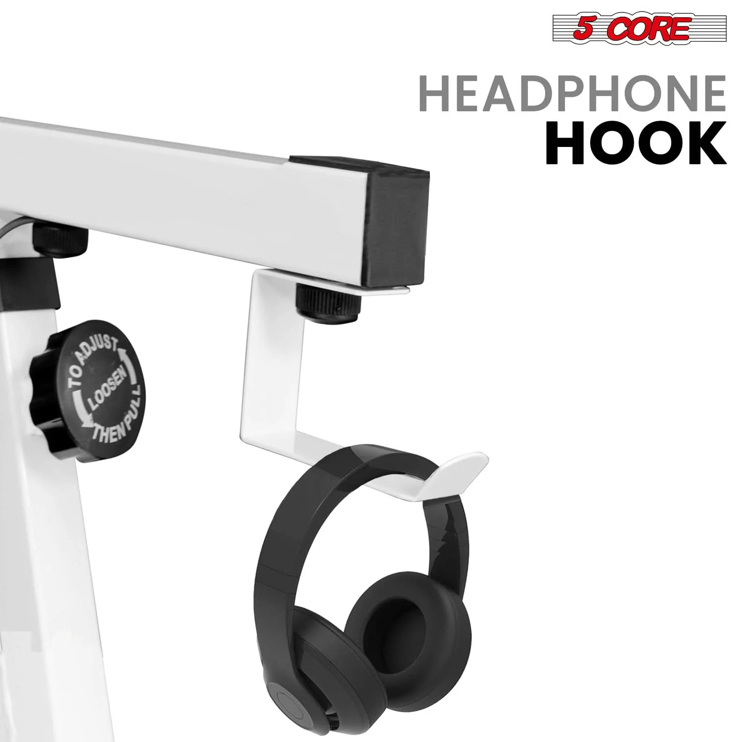 5Core Keyboard Stand Adjustable Height 34.5" Width 32.5” Electric Piano Riser