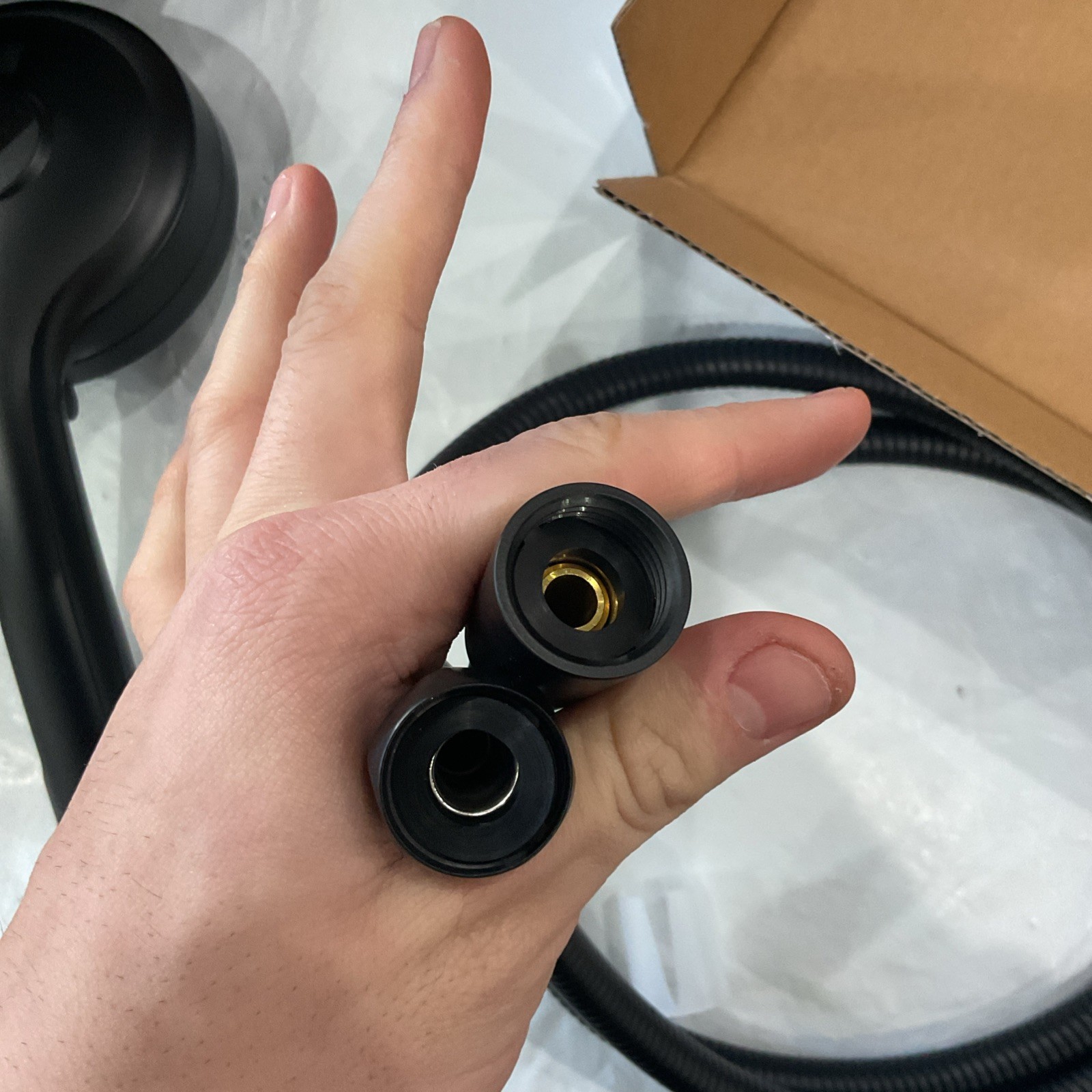 Delta HydroRain 2-in-1 Showerhead 5-Setting in H2O Matte Black 58680-BL25