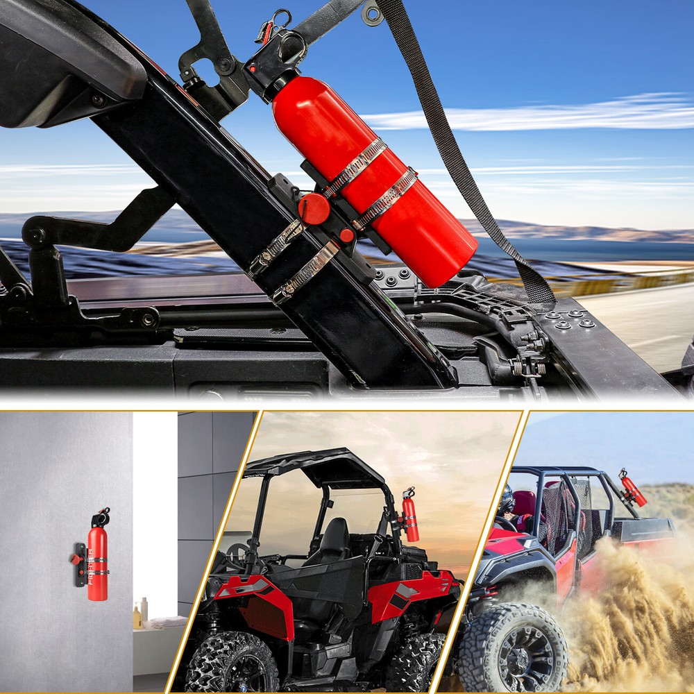 UTV Car Fire Extinguisher Holder Mount Bracket Adjustable Compatible with FOR JK
