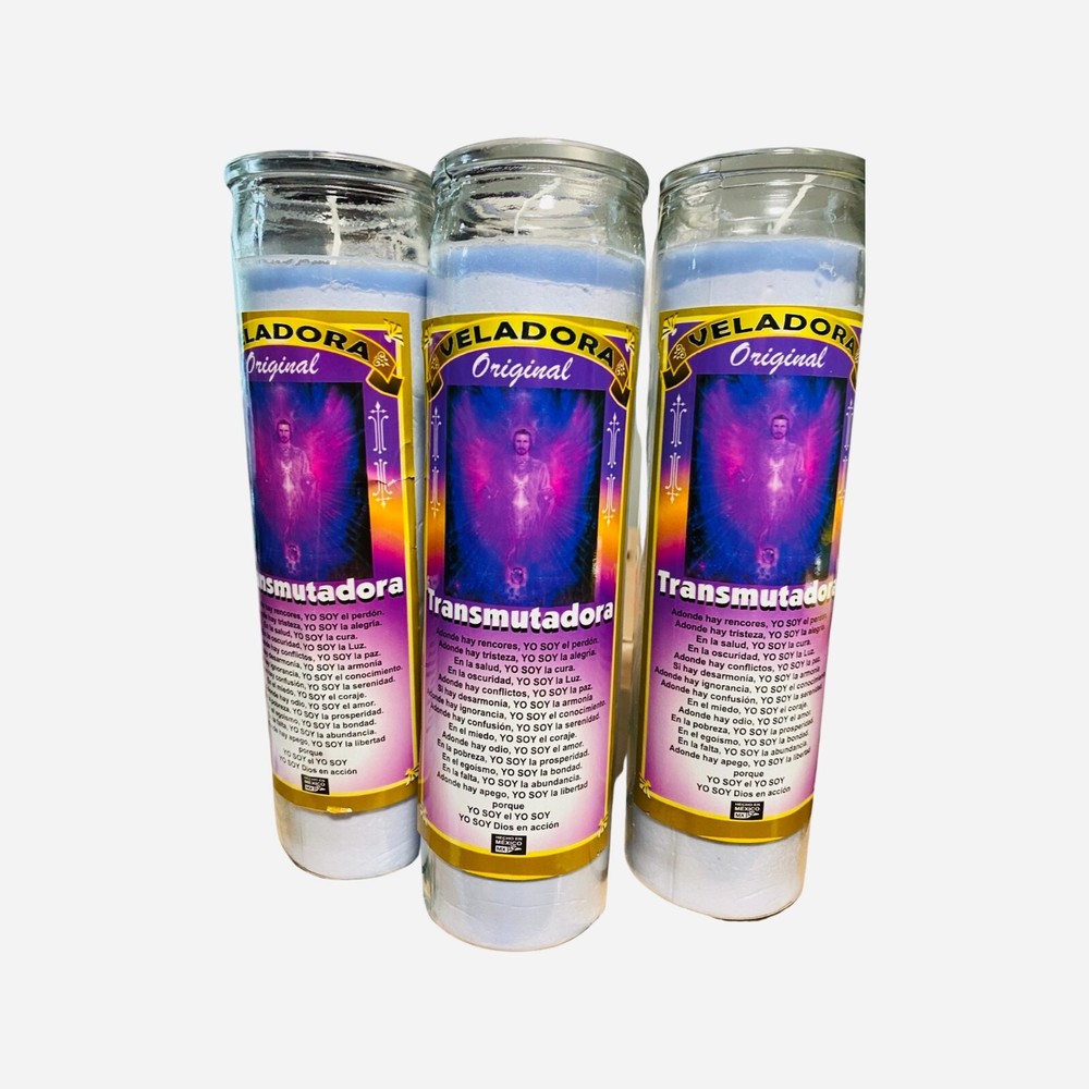 12x Set, TRANSMUTADORA Veladora Preparada, TRANSMUTATION Fixed Candles.