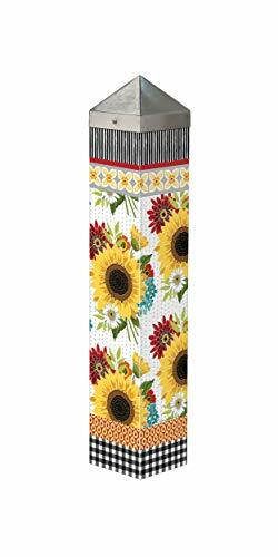 Studio M - 20" Art Pole - Sunflower Checks