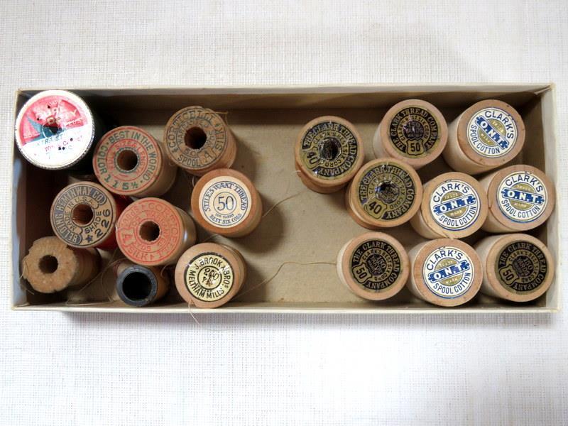 4 Boxes Vintage Clark's Thread Company Spools 10, 40, 60