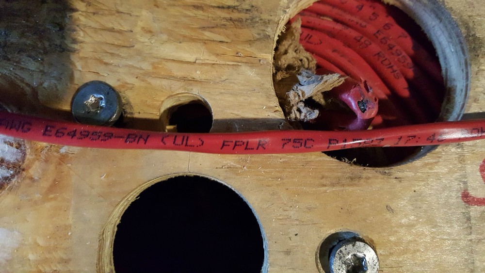 CSC 250010 12/2C 12awg Solid Bare Riser Fire Alarm/Audio/Comm Cable Red /50ft