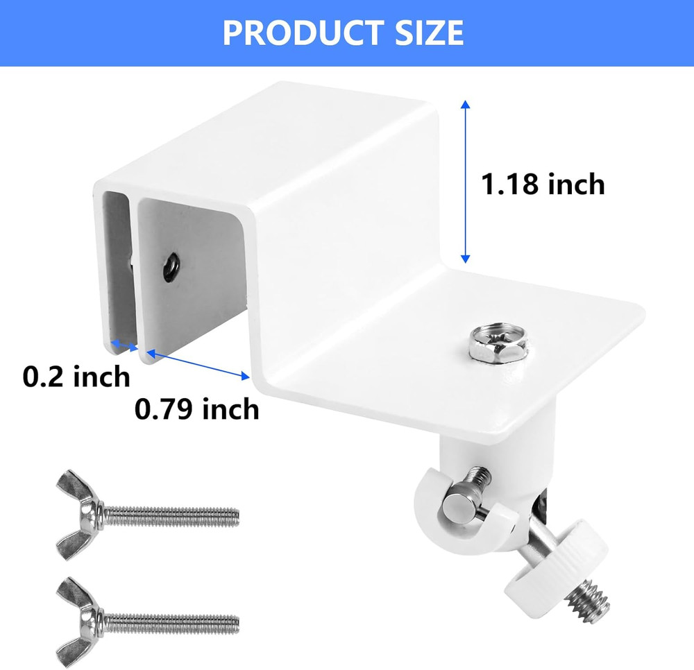 2Pack Gutter Mount Compatible with eufy Security SoloCam S220/C210, eufyCam 2C/2