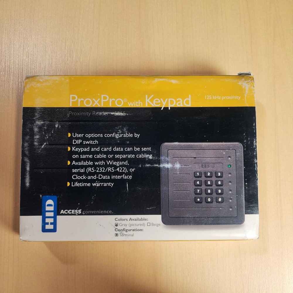 READ HID 5355AGK14 ProxPro with Keypad Access Control Reader Gray - Assa Abloy