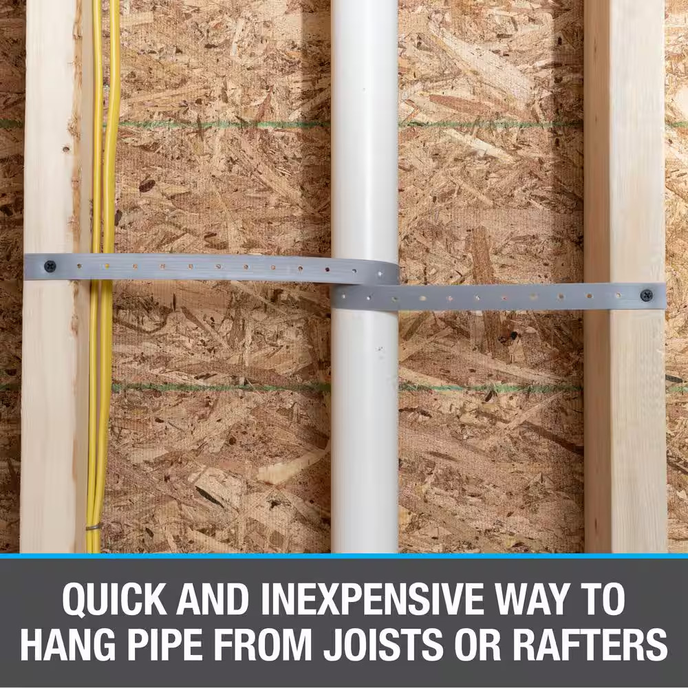 3/4 in. x 10 ft. Plastic Pipe Hanger Strap