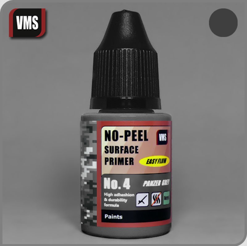 VMS #PR04S No-Peel Primer - Panzer Grey 30ml