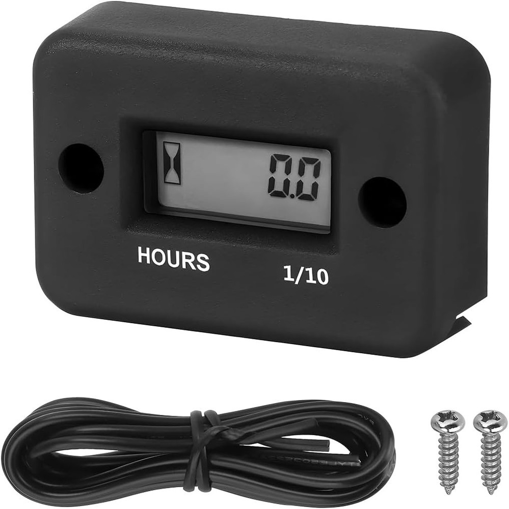 Inductive Hour Meter with Waterproof & Shockproof Design - 9999.9 Hours