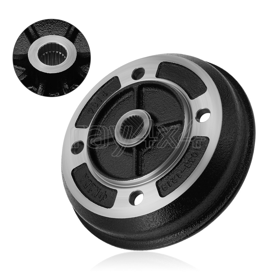 Rear Brake Drum Hub for Kawasaki Mule 2510/2500/2010 Replaces 41038-1226