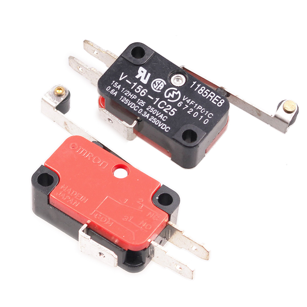 10pcs Micro Switch Spdt Hinge Roller Lever 15A V-156-1C25 Limit Switch #7H
