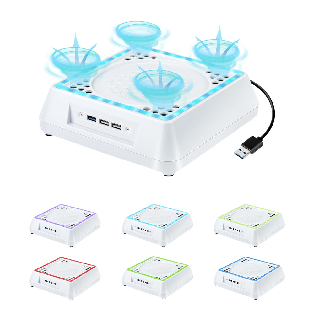 Stand with LED Lighting & Indicator for Xbox Series X Console - White