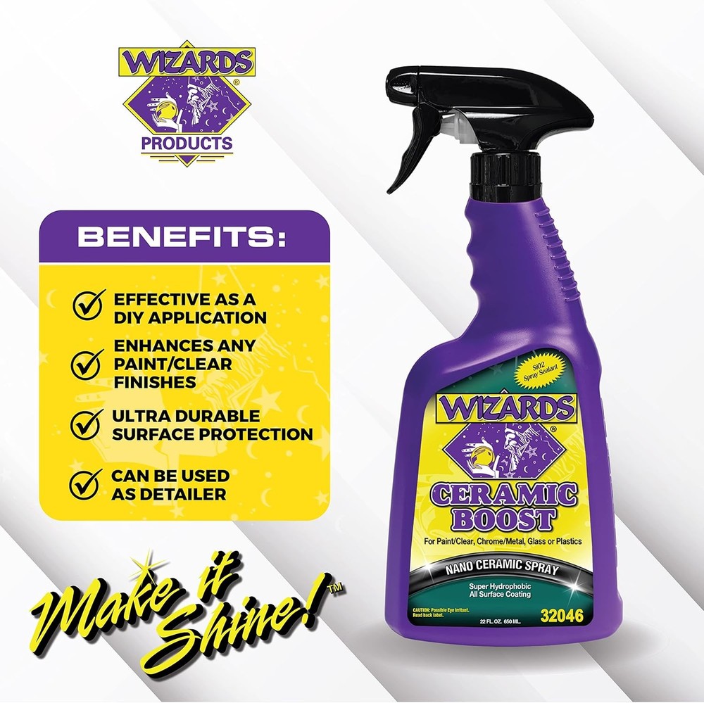 Wizards Ceramic Boost - Comprehensive SiO2-Based Coating For Vehicle...