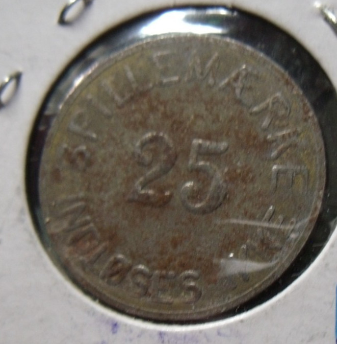 25 SPILL MARKE DENMARK TOKEN