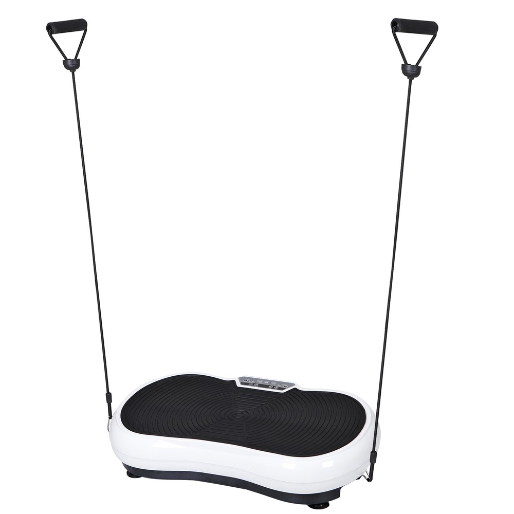 Slim Vibration Plate Exercise Machine Vibro Shaper 3 Program W/ Bluetooth White