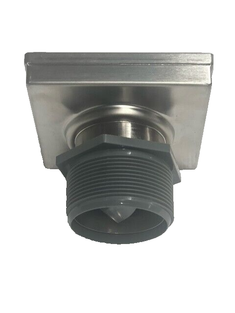 4" Square Brushed Nickel Shower Drain