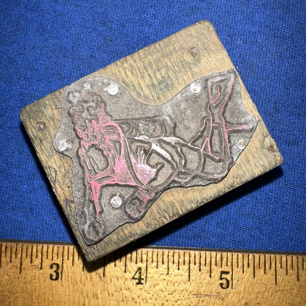 Print Block ( Scuba Diver?? ) Unknown Image￼