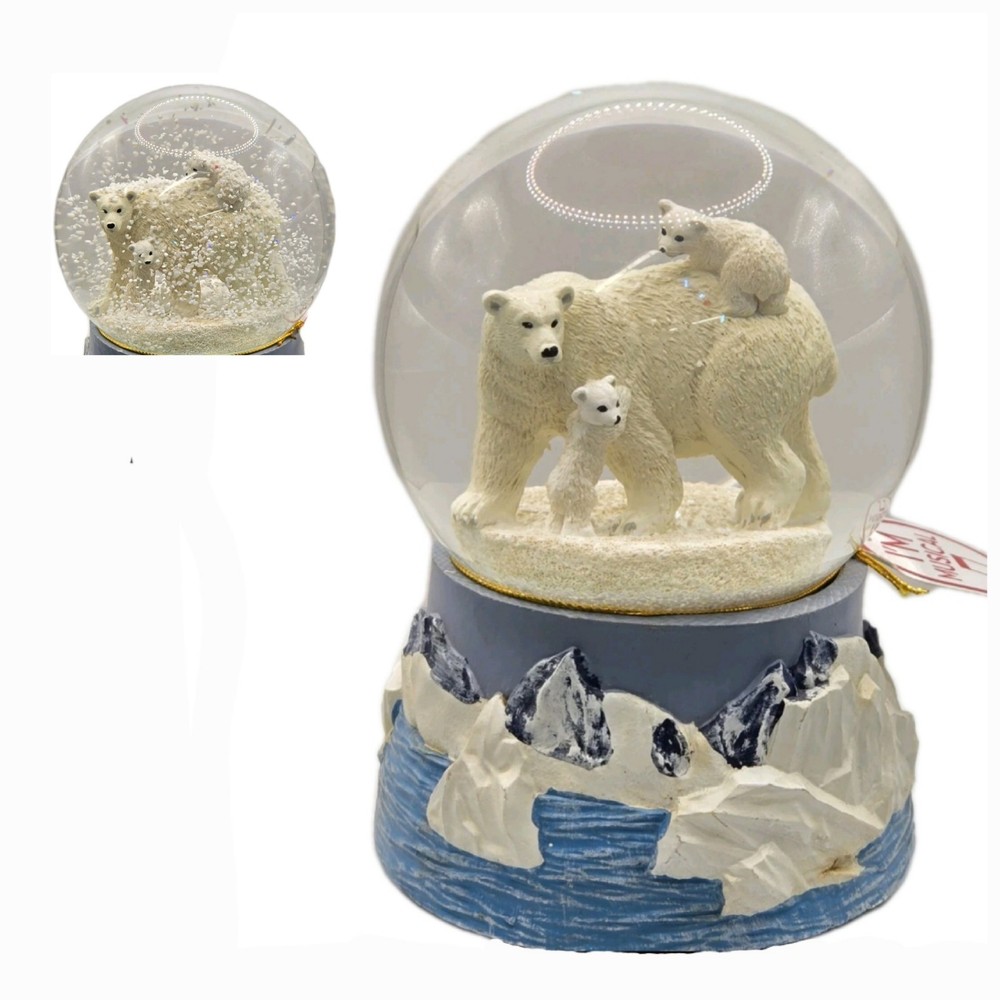 Polar Bear Holiday Snow Globe