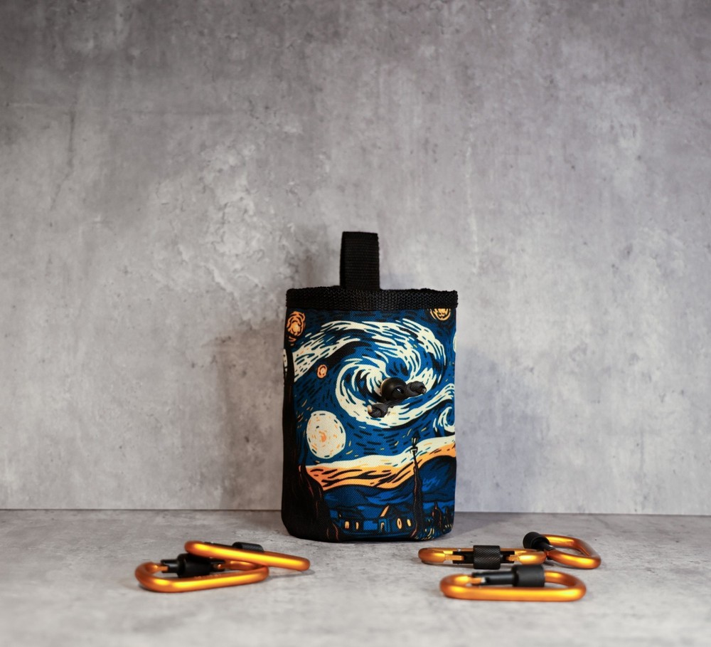 Van Gogh Inspired Chalk Bag - "Starry Chalk Night"