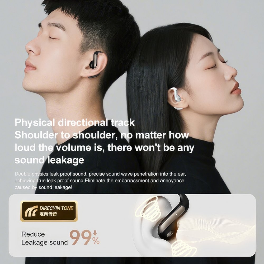 Wireless AI Language Translator Earbuds Bluetooth Real Time Open-Ear Translation