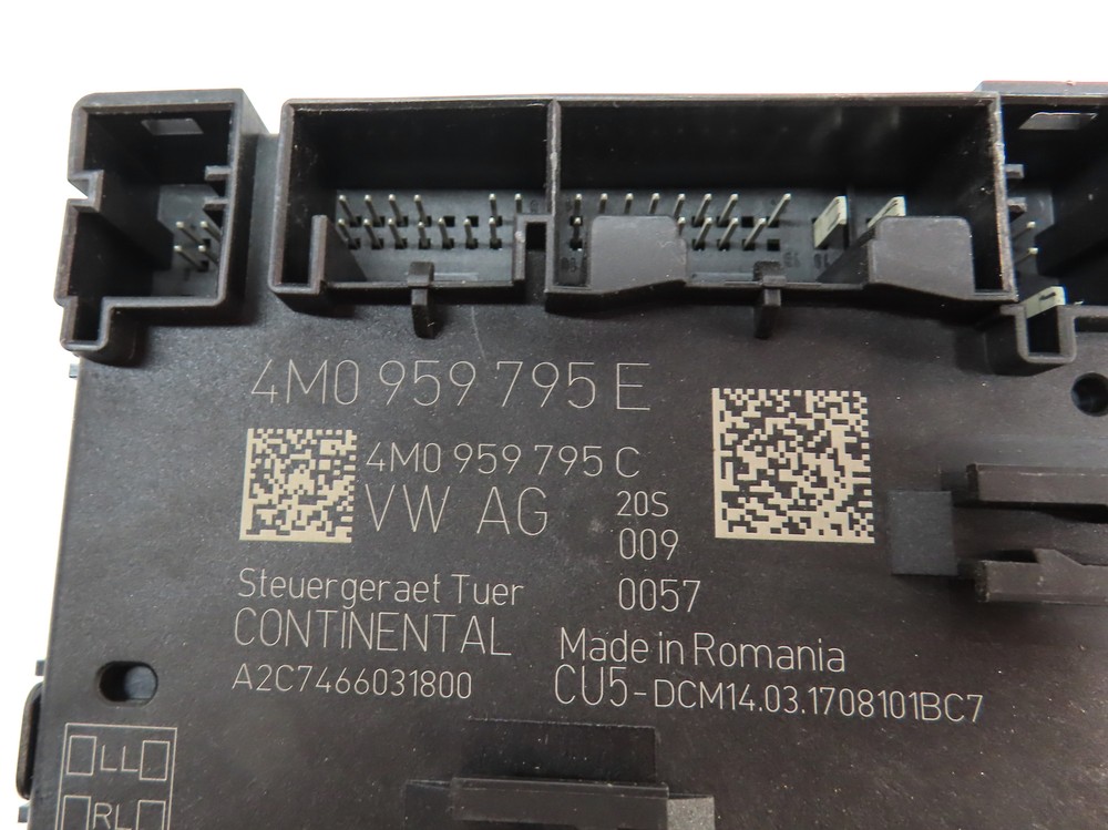 2017 AUDI A4 (B9 8W) REAR RIGHT DOOR CONTROL MODULE COMPUTER