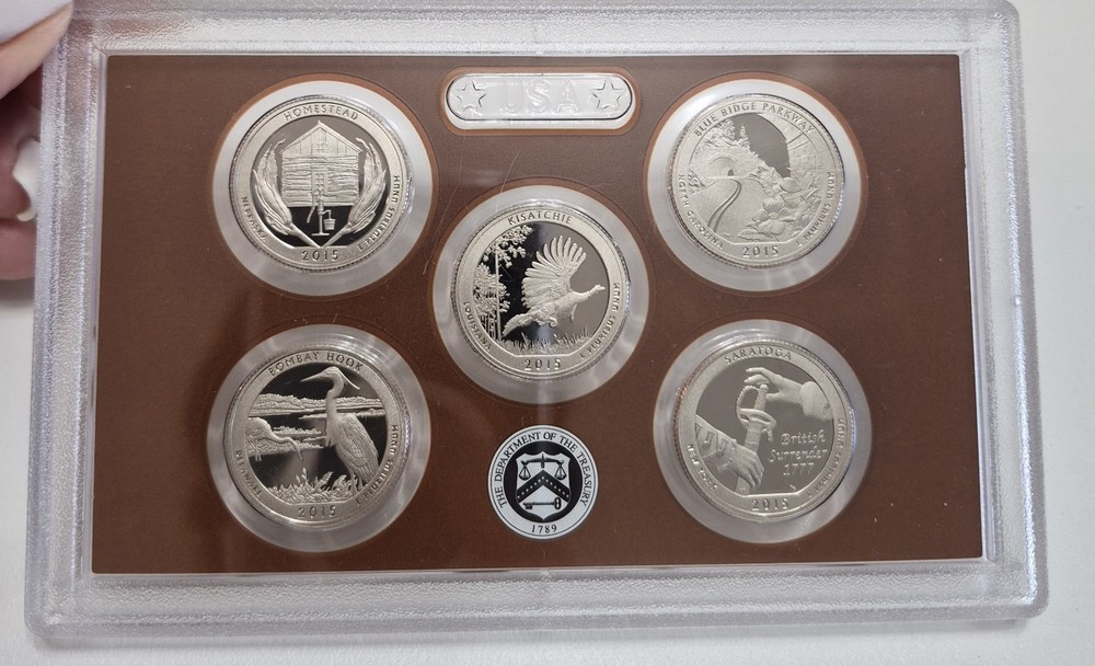 2015-S US Mint Quarter Proof Set America the Beautiful (No Outer Box)