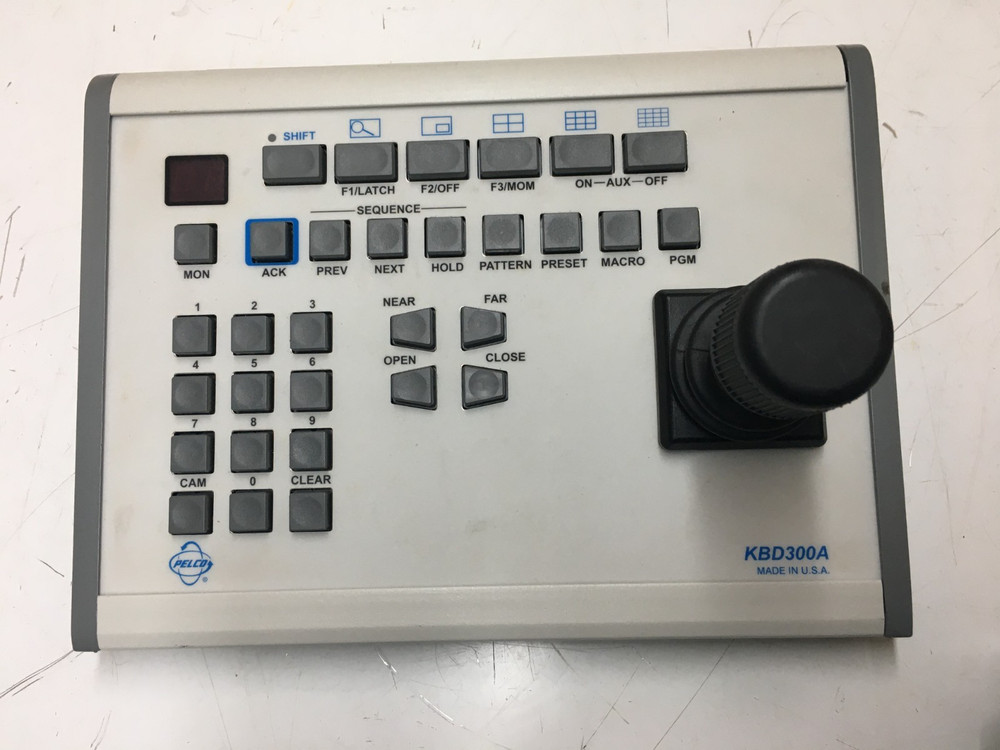 Pelco KBD300A Keyboard Controller With Network Cable / Power Supply