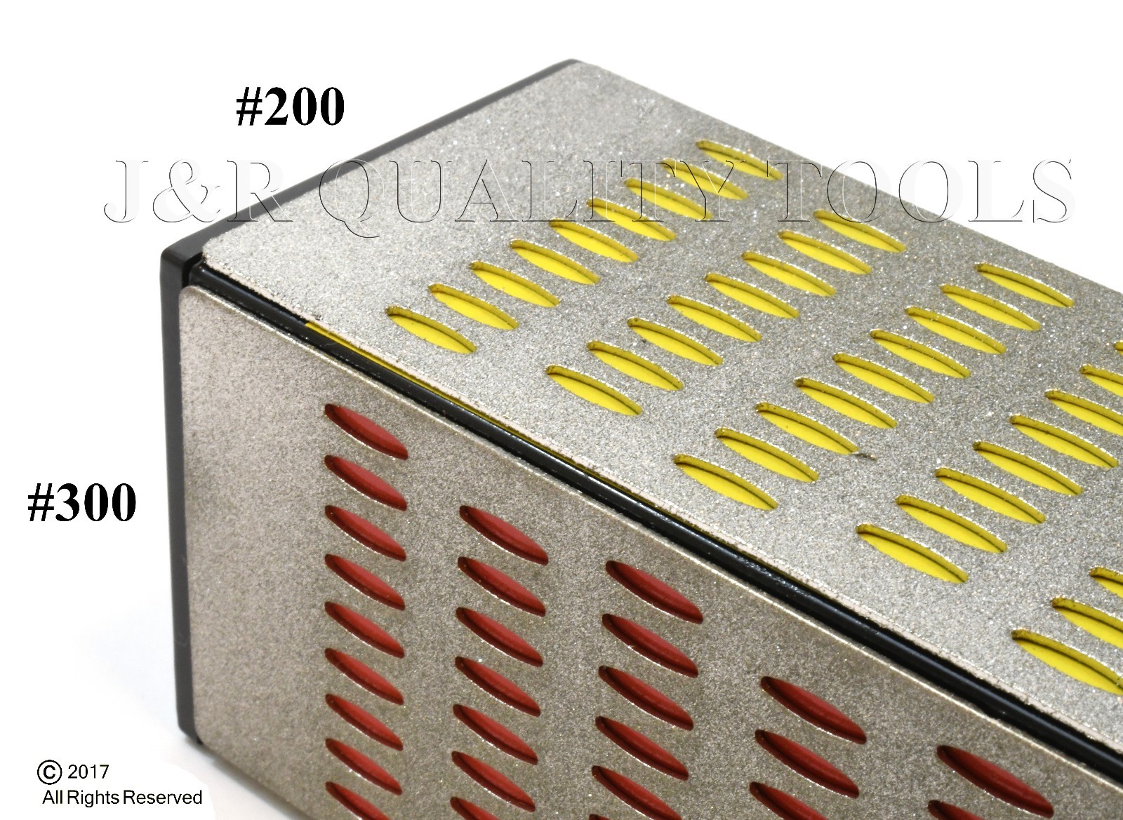 4 Sided Sharpening Stone Diamond Hone Block Kitchen Knife Sharpener Whetstone