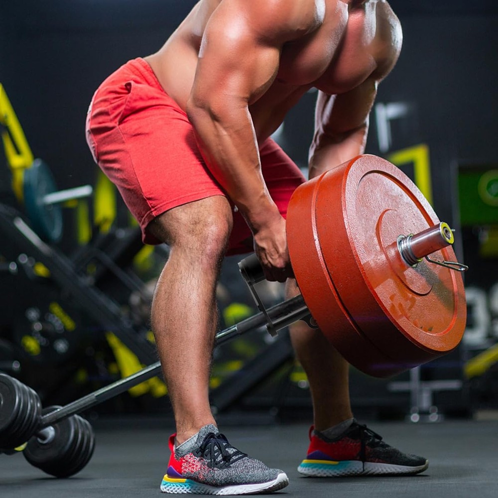 V Bar T-Bar Row Landmine Handle Attachment for Barbell Bars, Solid Mine Double D