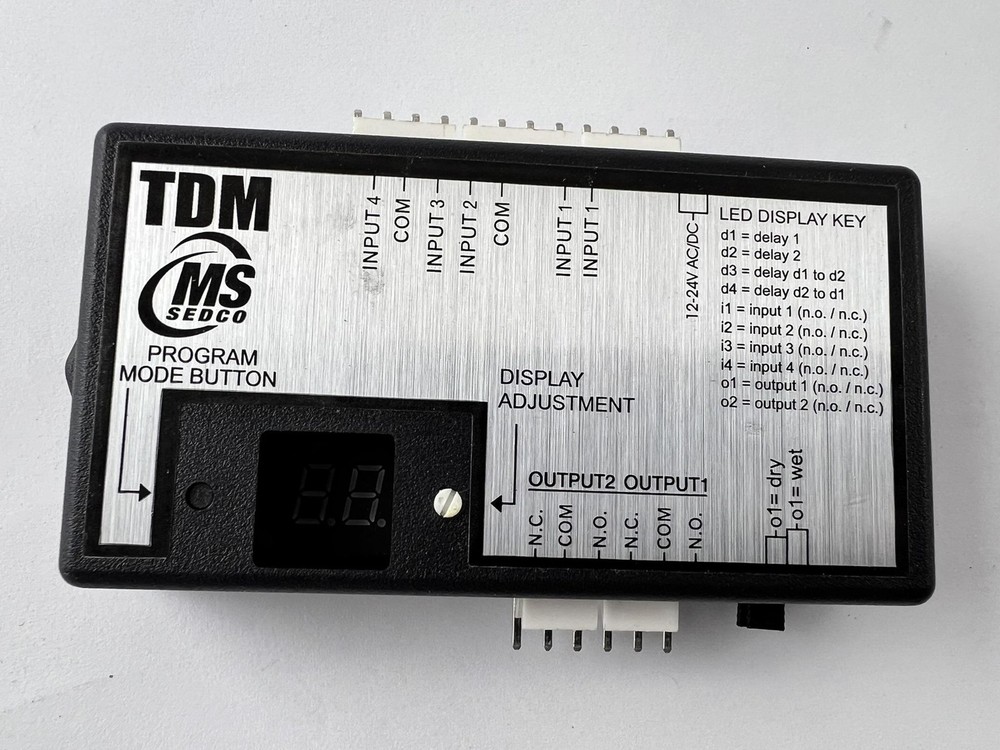 MS Sedco TDM Timer Delay Module Controller 12-24V AC/DC Programmable Inputs
