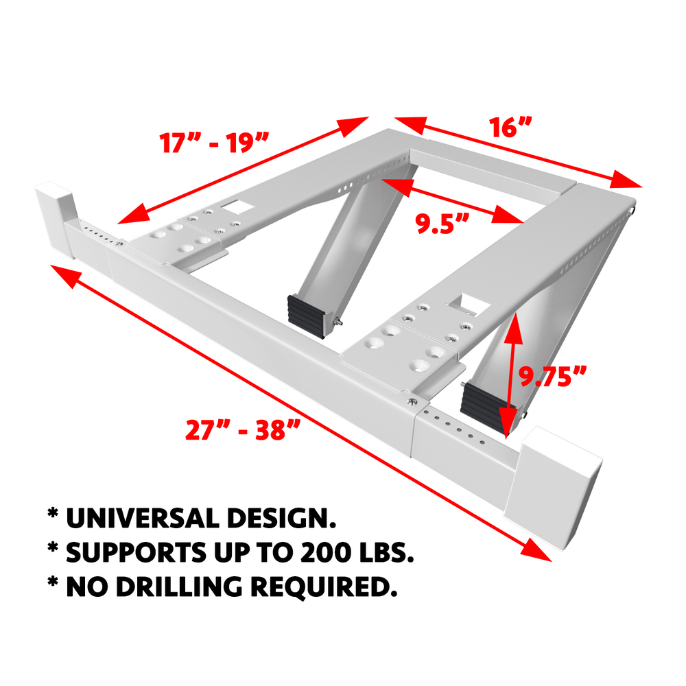 ALPINE HARDWARE Drill-Less Universal Window Air Conditioner Bracket - Window AC