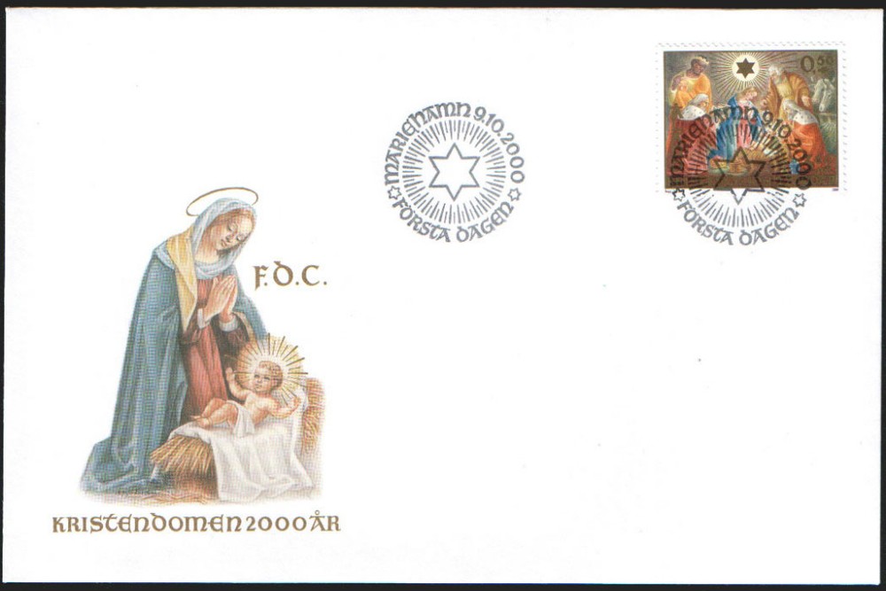 Aland FDC 2000 Christianity 2000 Years Mint
