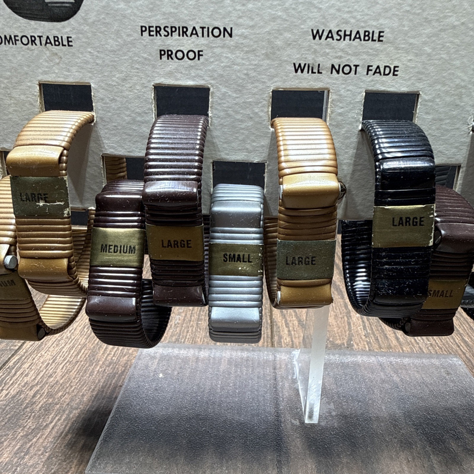 Vinyloy WATCH BAND Countertop Store Display with Watchbands / NOS / Advertising