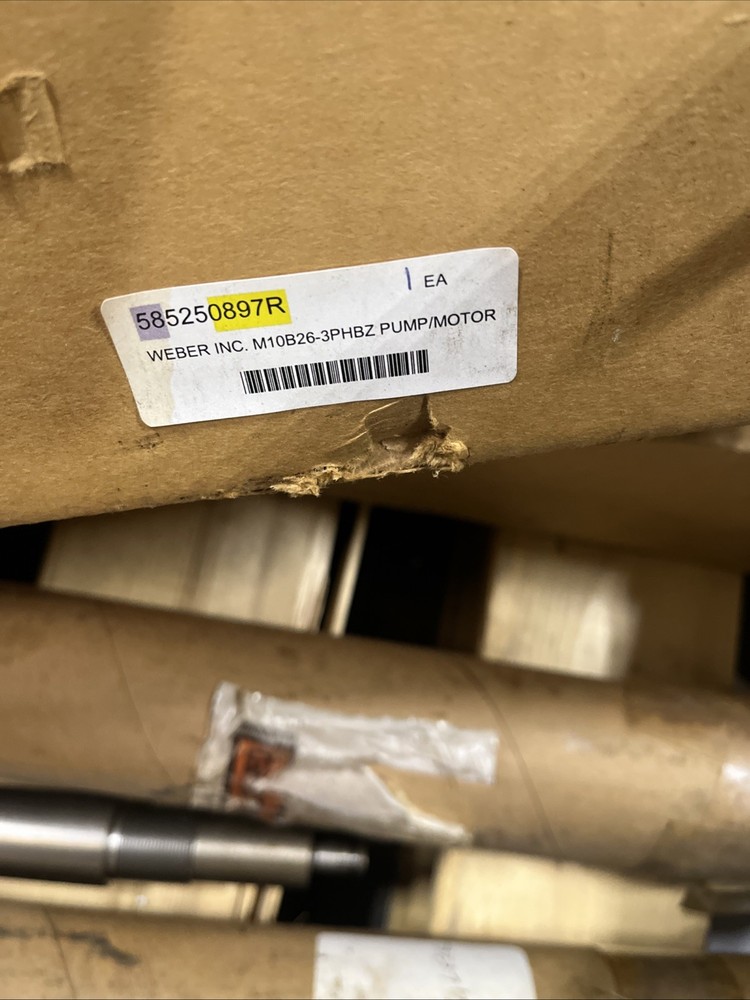 WEBER INC PUMP/MOTOR M10B26-3PHBZ