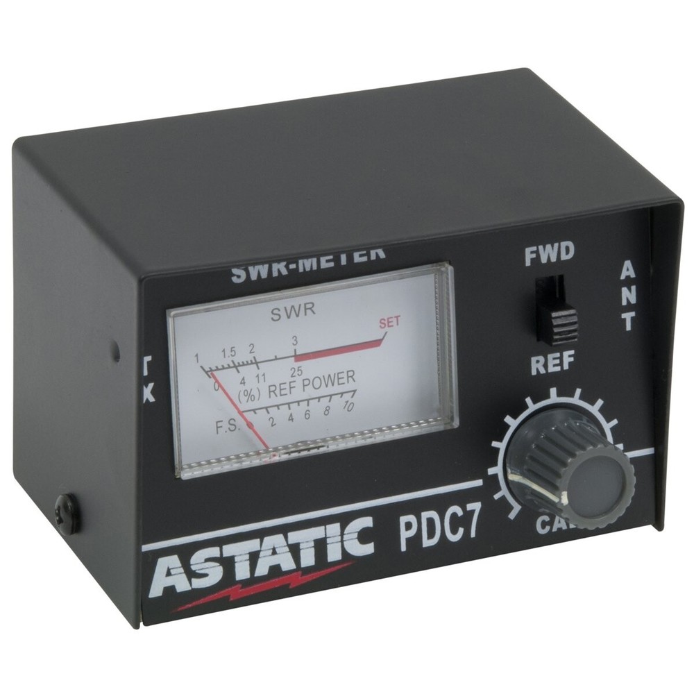 Astatic PDC7 SWR CB Radio Compact Test Meter 302-01768 3-Function Base/Mobile