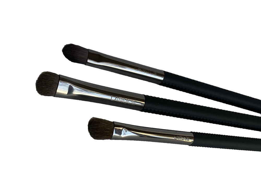 Laruce: 3-Piece Assorted Makeup Brush Set - Concealer/Angled Shading/Short Eye