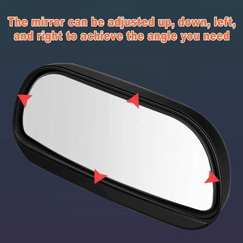 2Pcs Car Van Rectangular Blind Spot Mirror Towing Reversing Driving Stick On
