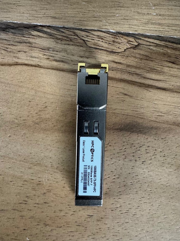 HPC Optics Transceiver Module 100BASE-TX-SFP-HPC (1000BASE SFP-T)