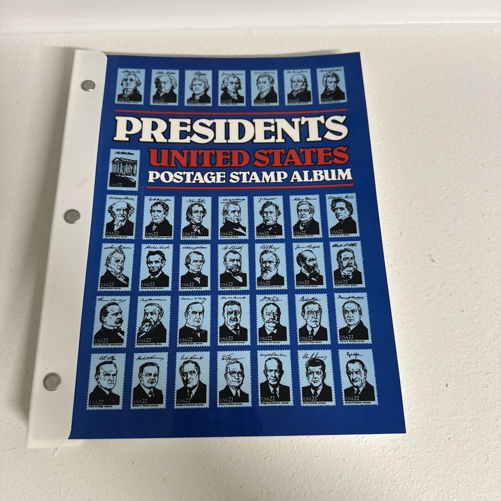 CWS U.S. Presidents Postage Stamp Album 1847-1989 Unused Great Condition Collect