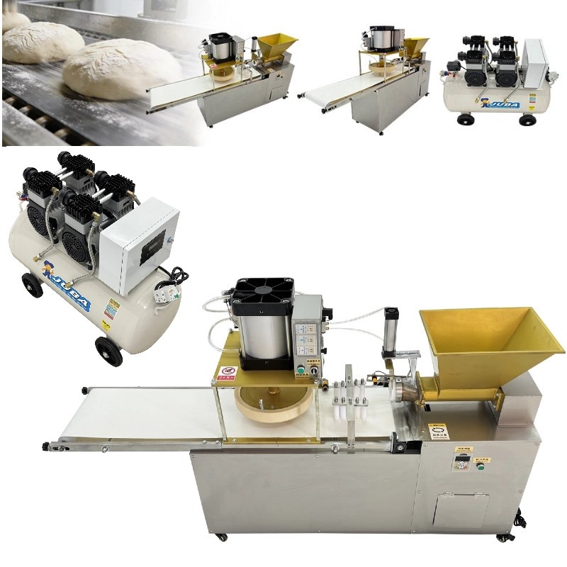 110V Full-automatic Dough Divider Pizza Dough Press Machine with Air Pump 30CM