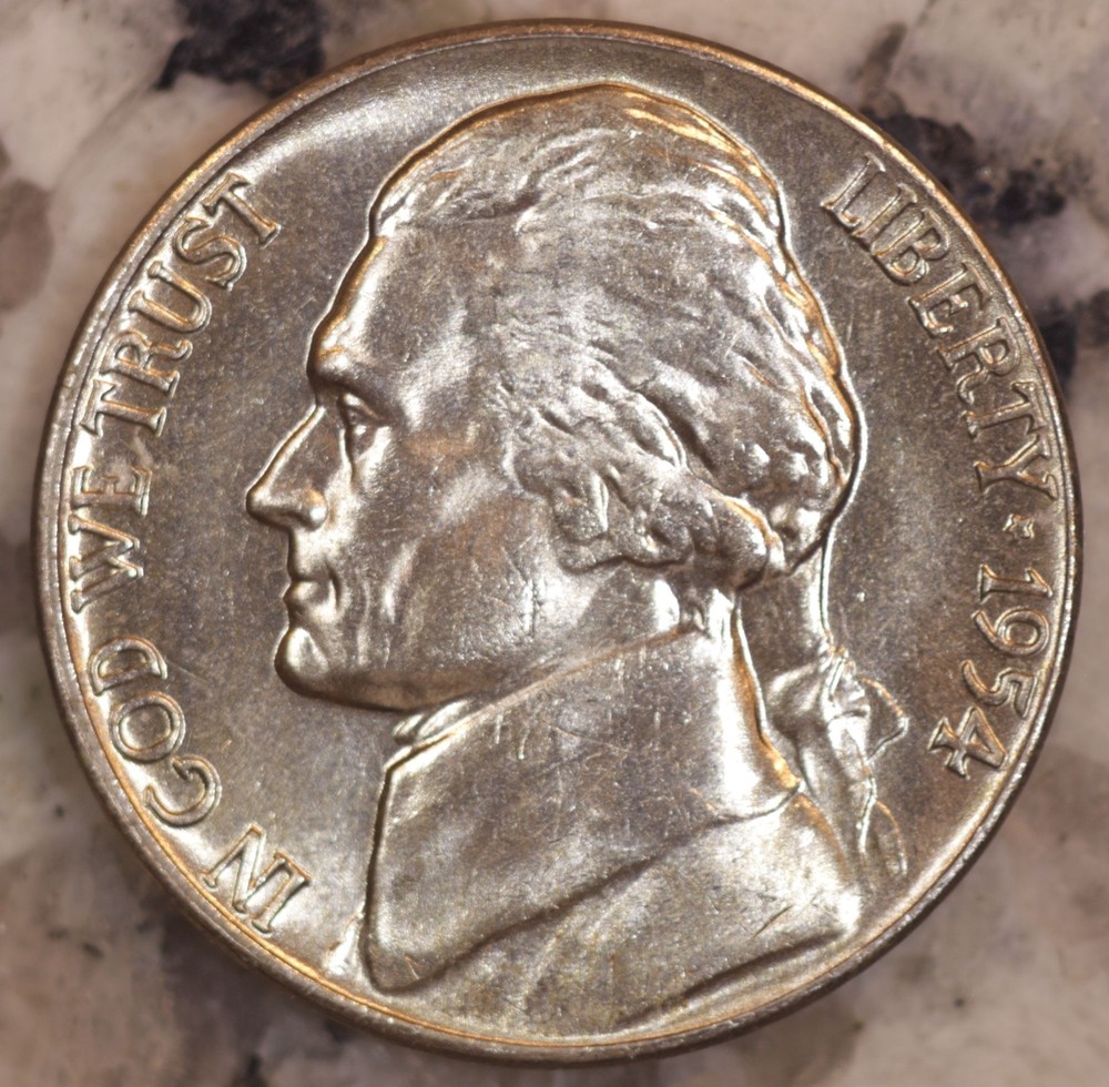 1954 D Jefferson Nickel Choice BU!