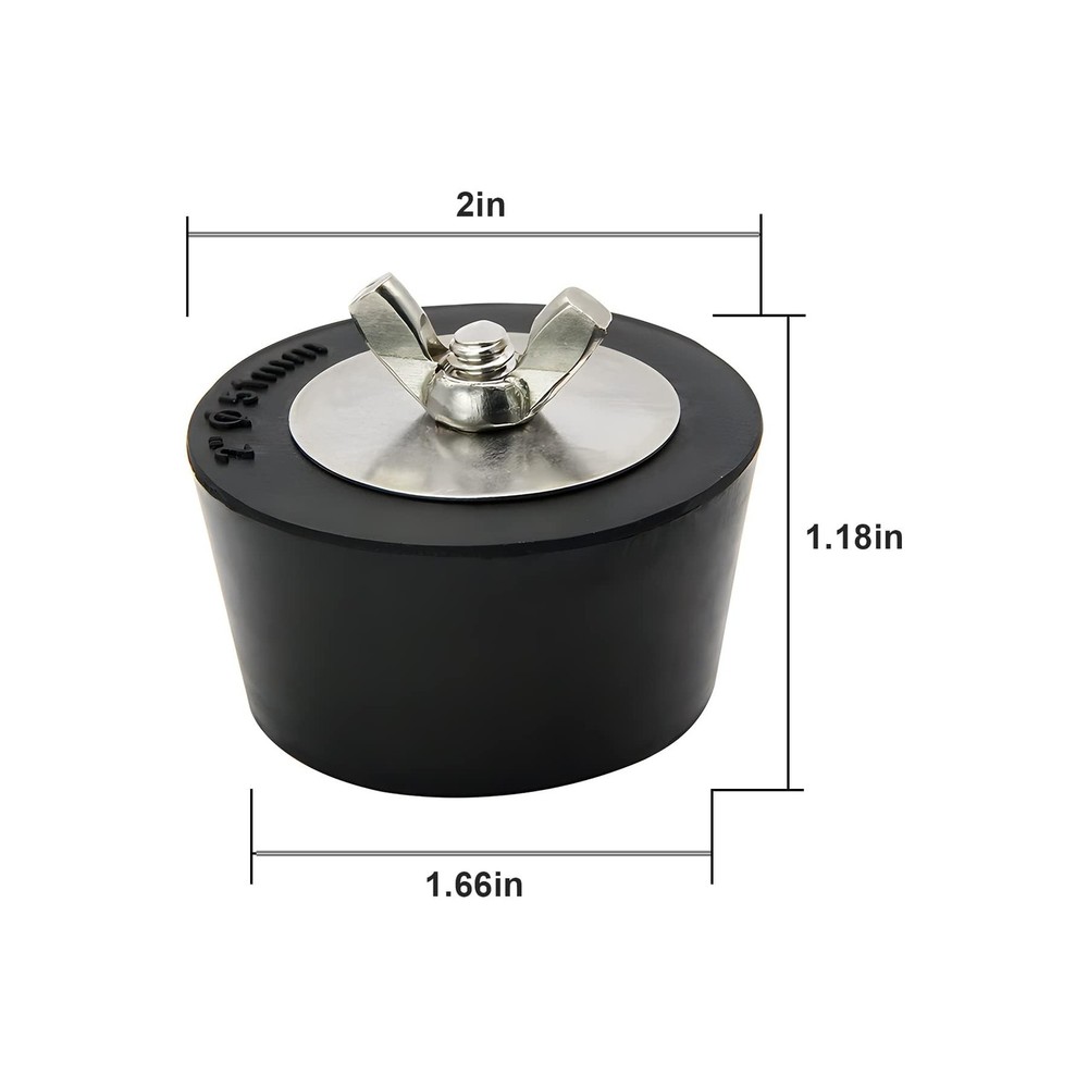 2" Pool Rubber Winterizing Plugs for Inground Pool, Pool Return Plug Winter A...