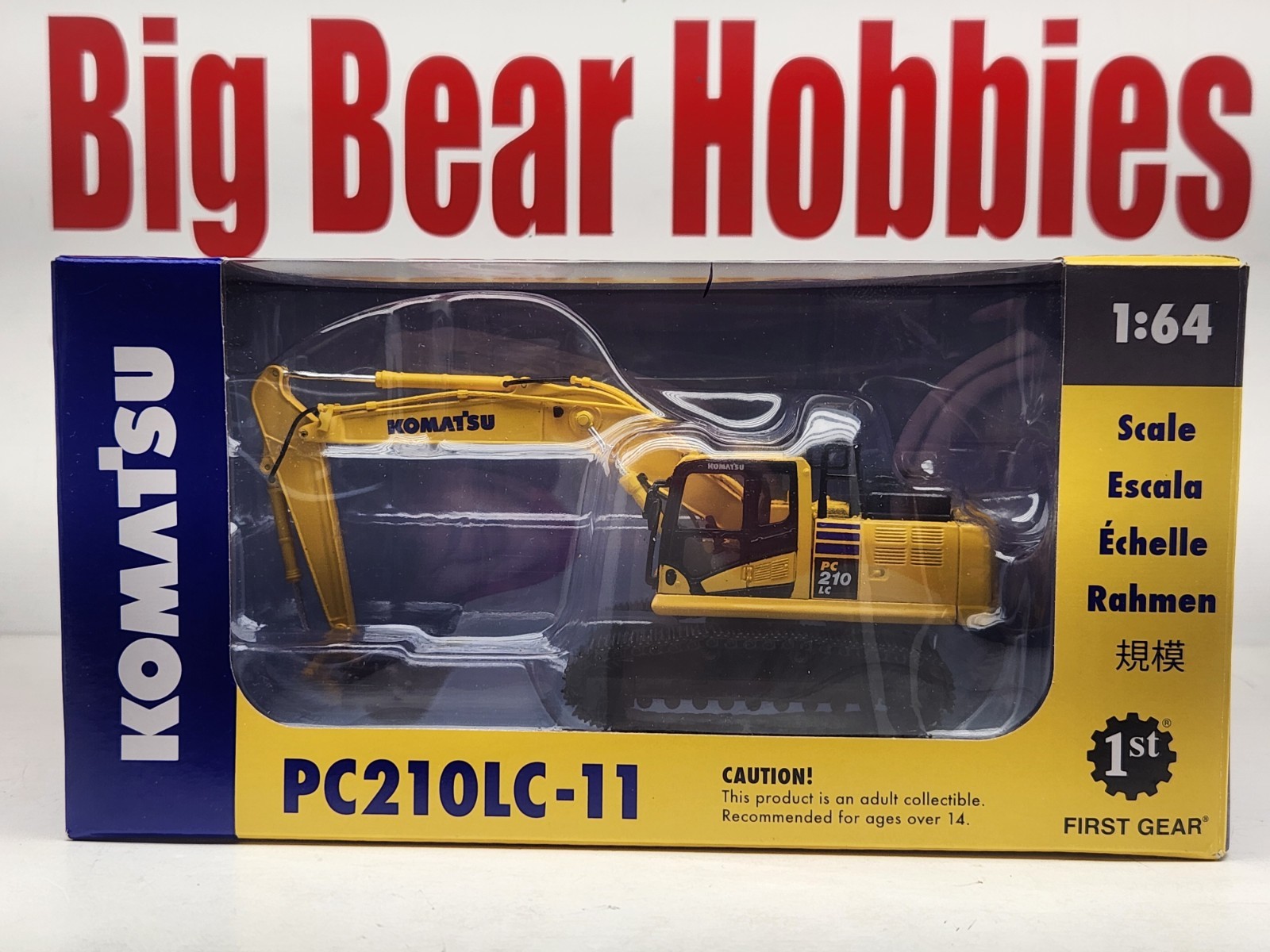 1/64 First Gear #60-0326 Diecast Komatsu PC210LC-11 Excavator