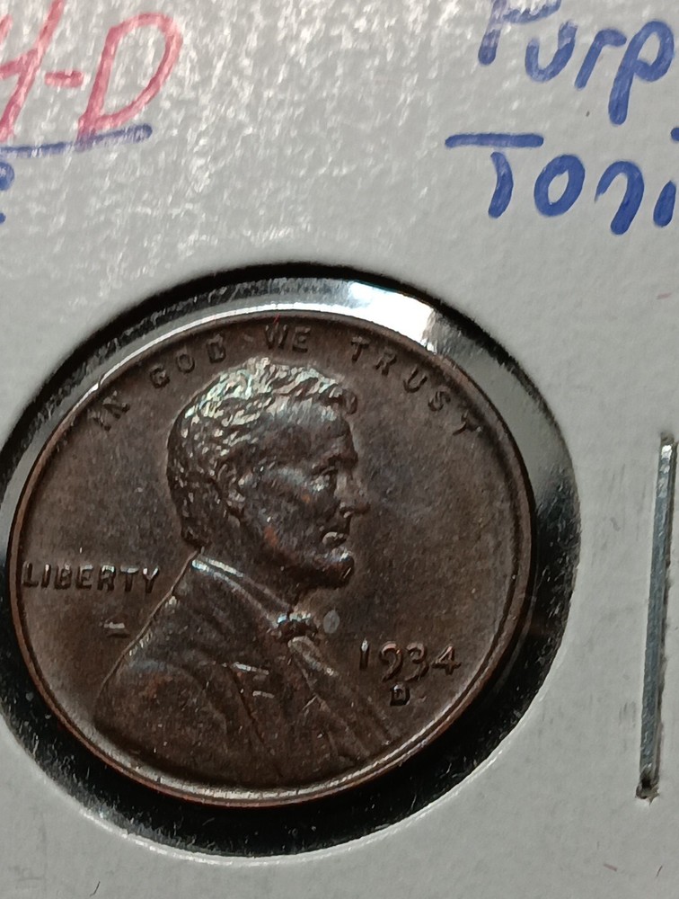👉1934-D  Lincoln  Wheat Nice Strike Bu    A/438