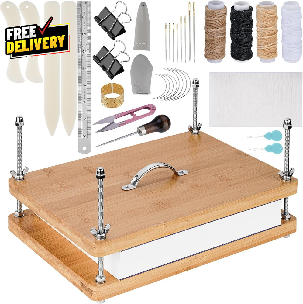 35 PCS Book Press Binding Kit for Notebooks Lesson Plans Document Organization..