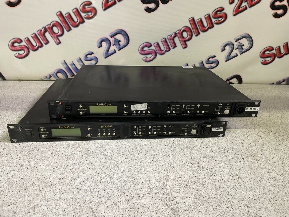 Lot of 2 RadioCom BTR-800 Intercom System