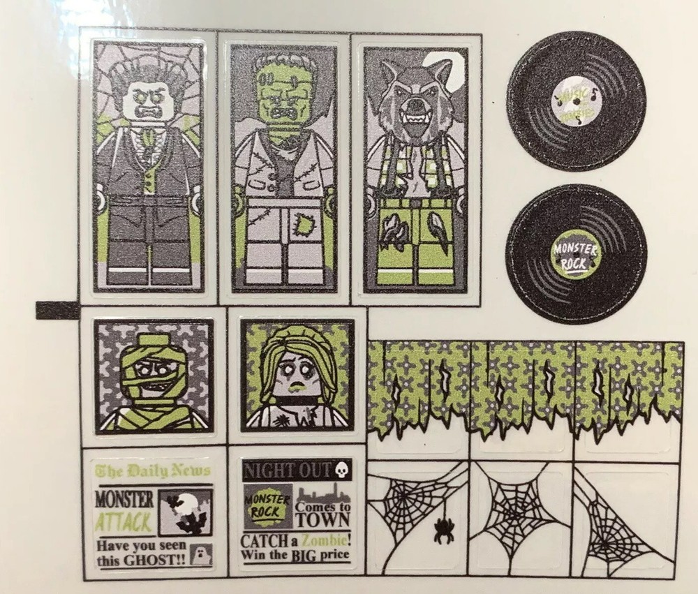 Custom Replacement Stickers for Haunted House 10228