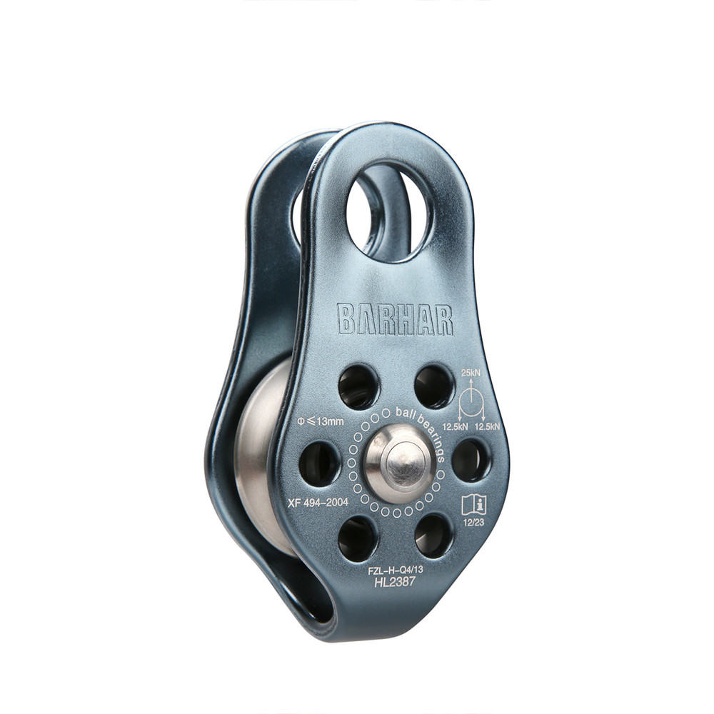 Fixed Micro Single Pulley 25kN Rope Wire Rigging Rescue Hauling Device