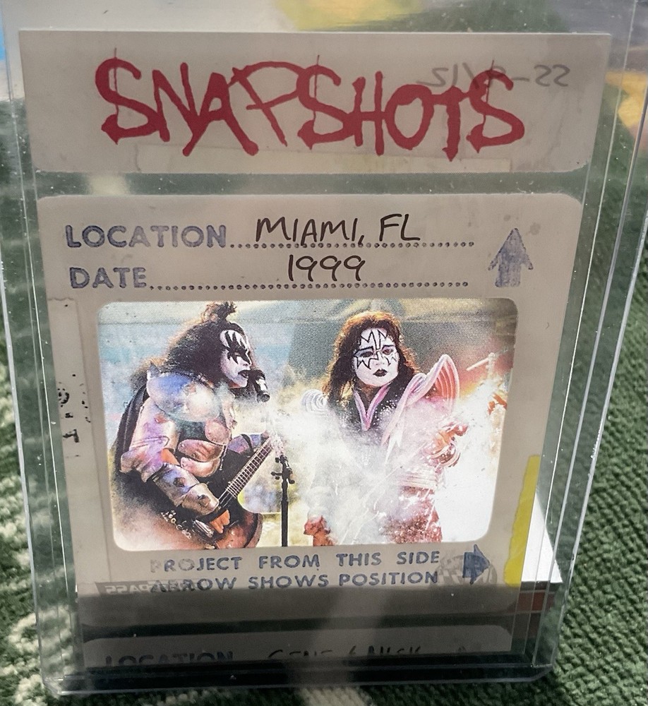 Kiss 2009 Press Pass Snapshots Gene SIMMONS ACE FREELY MIAMI, FL 1999 SS-9/12