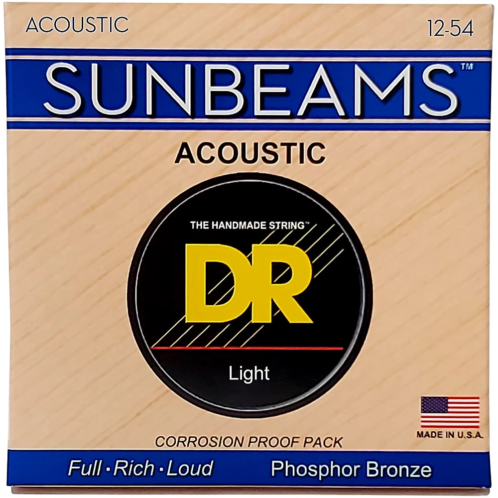 DR Strings Sunbeam Phosphor Bronze Medium Acoustic Guitar Strings