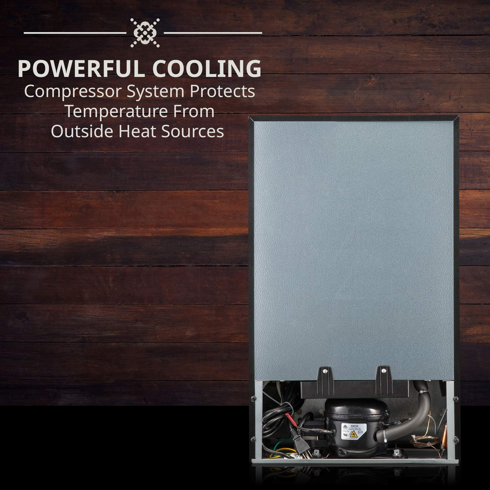 Ivation 24-Bottle Wine Cooler with Lock, Large Freestanding Wine Fridge, Black